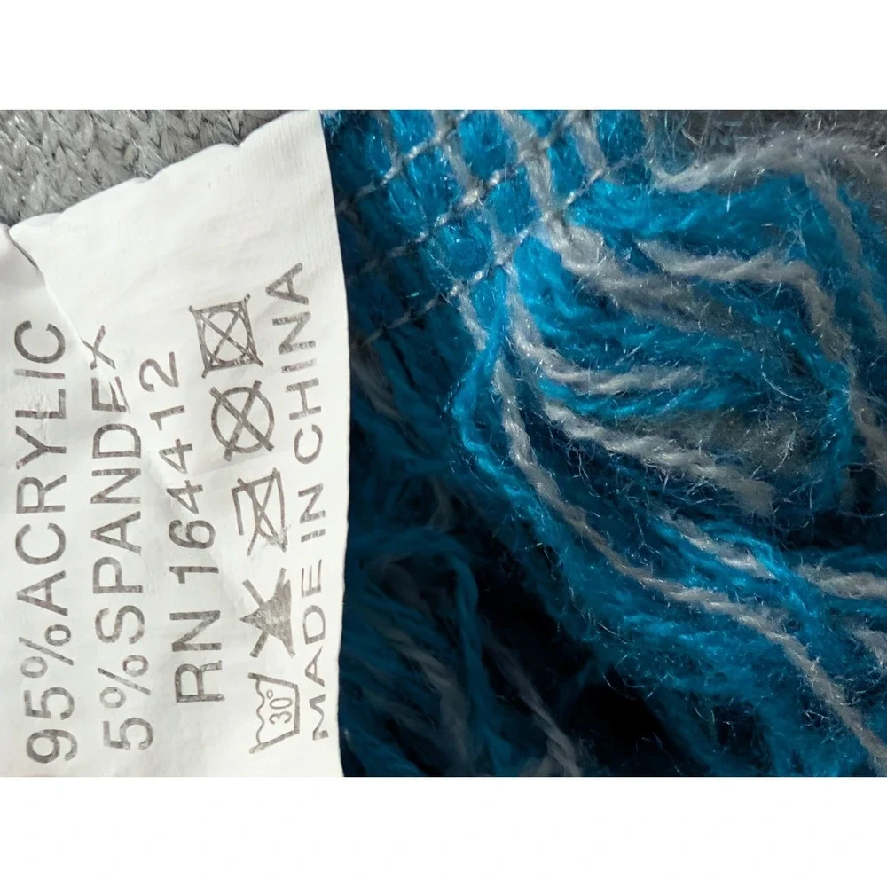 Horizon Tampa Bay Lightning Florida Knit Scarf‎ Unisex Blue Gray Strech Sports